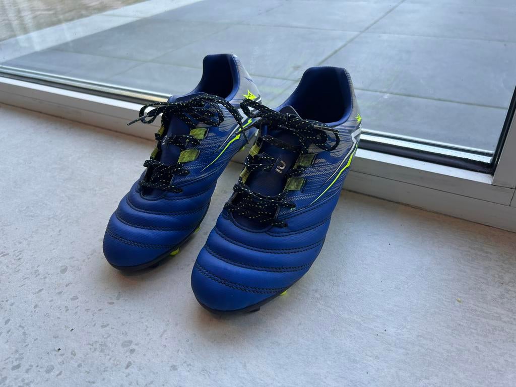 Rugby schoenen - Blauw met geel maat 37, Sport en Fitness, Rugby, Ophalen of Verzenden, Nieuw, Schoenen