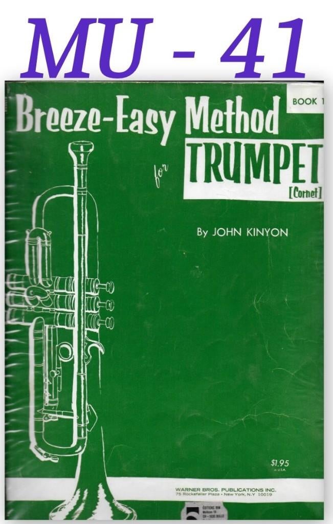 MU-41 Trompet Bladmuziek: Breeze - Easy Method ( book 1 ), Muziek en Instrumenten, Bladmuziek, Gebruikt, Verzenden, Jazz, Artiest of Componist