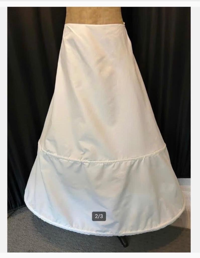 Brocante Bruidsjurk onderrok hoepelrok wit, Wit, Nieuw, Ophalen of Verzenden, Accessoires