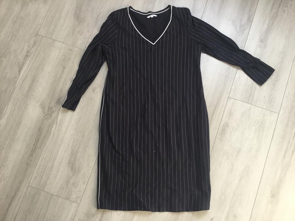 Positiejurk maat xl noppies donkerblauw jurk, Kleding | Dames, Positiekleding, Maat 46/48 (XL) of groter, Ophalen of Verzenden