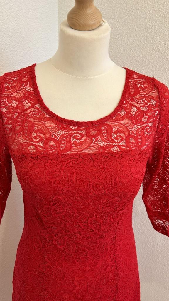 King Louie maat M feest kanten jurk 760, Maat 38/40 (M), Ophalen of Verzenden, Zo goed als nieuw, Knielengte