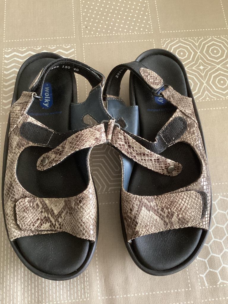Sandalen, Wolky, maat 40 zgab, Kleding | Dames, Schoenen, Wolky, Overige kleuren, Zo goed als nieuw, Sandalen of Muiltjes