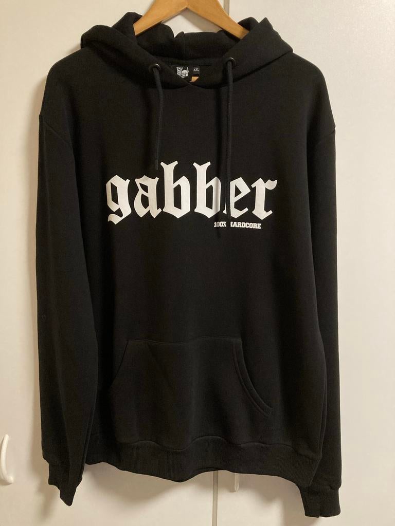 Hardcore gabber hoodie zwart maat S, Verzenden, Nieuw, Maat 46 (S) of kleiner, Zwart