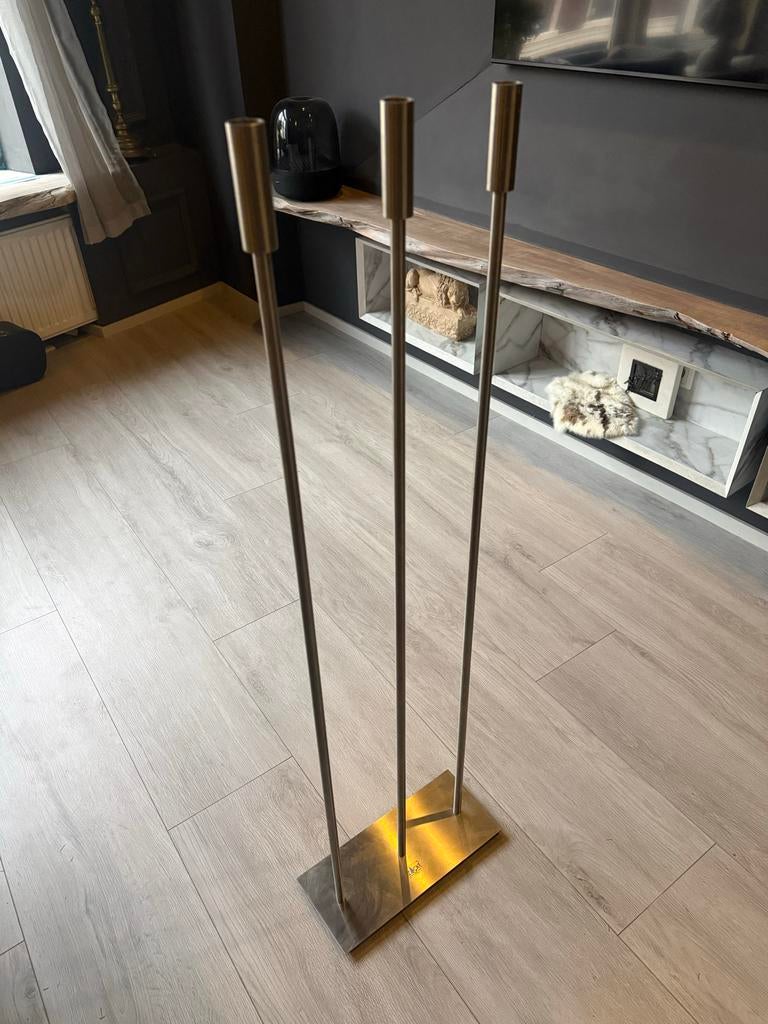 Zack kaarsenstandaard, Ophalen, Gebruikt, Grijs, Kandelaar