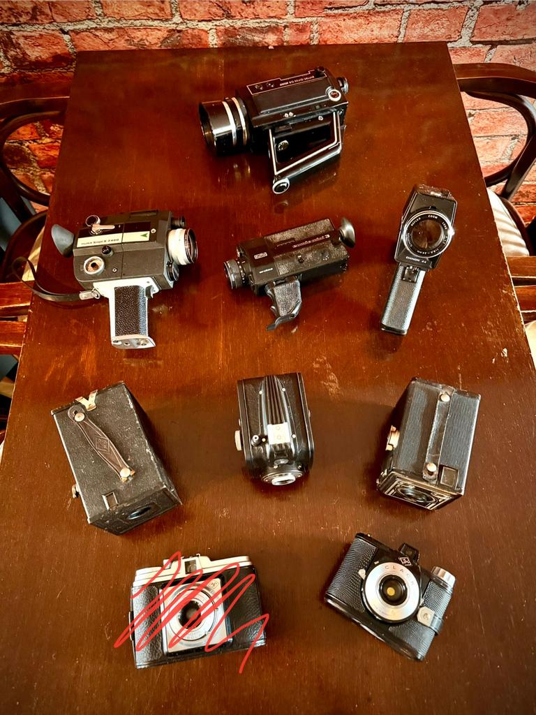 Vintage foto en video camera Collectie • Diverse Modellen, Gebruikt, Compact, Ophalen of Verzenden, Overige Merken