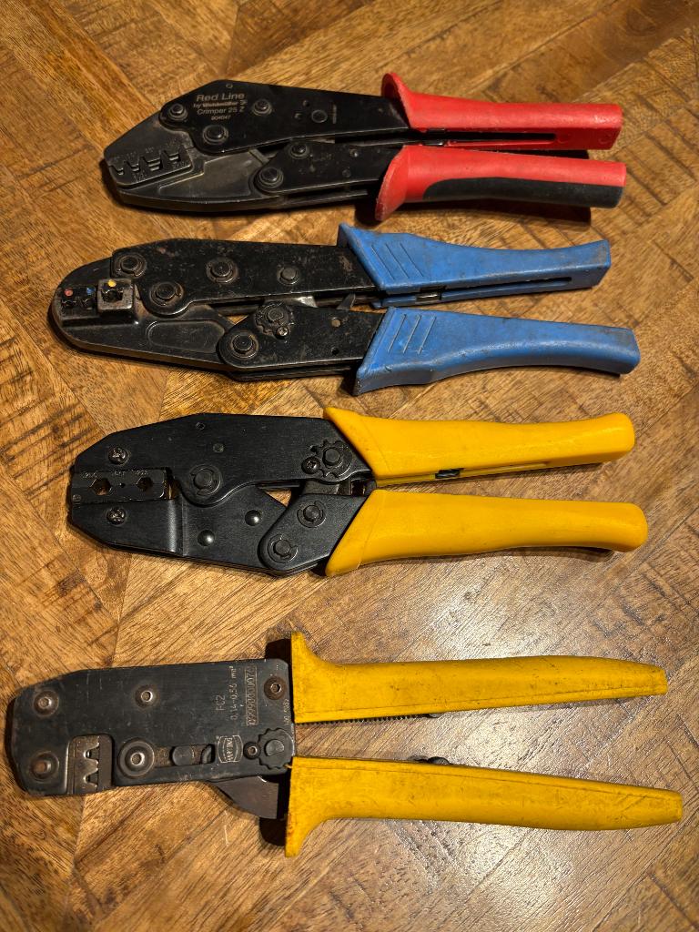 Diverse crimptangen. Harting weidmuller klemko, Ophalen of Verzenden, Gebruikt