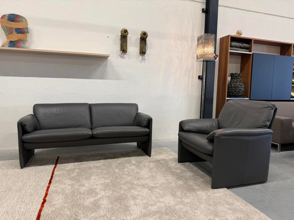 Als nieuw Leolux Bora Bora Bank 2,5 zits Senso Ombra Stoel, Leolux, 75 tot 100 cm, Ophalen of Verzenden, Zo goed als nieuw