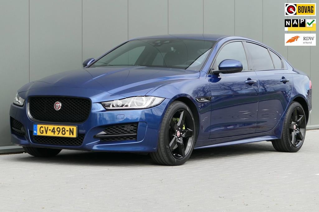 Jaguar XE 2.0 D Portfolio NAP Merdian Stuurverwarming, Automaat, Achterwielaandrijving, 4 cilinders, Blauw