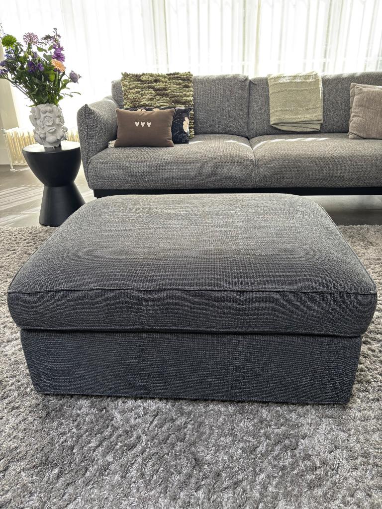 KIVIK Voetenbank met bergruimte, Gunnared middengrijs, Ophalen, Overige materialen, 75 tot 100 cm, Zo goed als nieuw