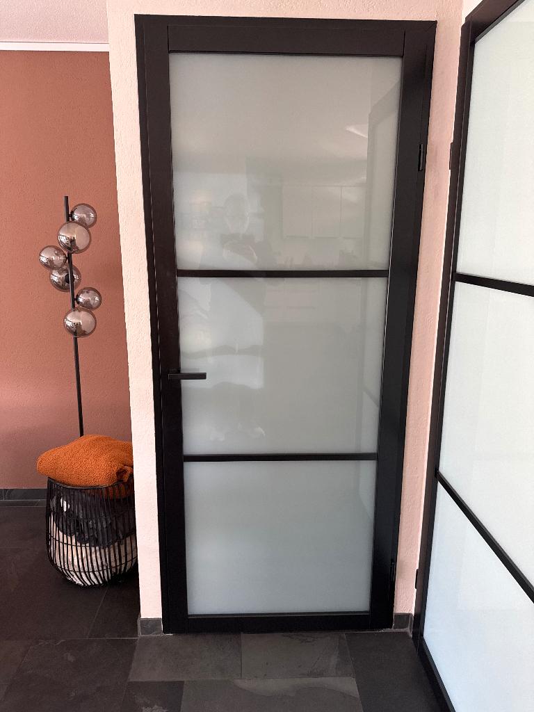 Cando deuren zwart industrieel, Ophalen, 80 tot 100 cm, Binnendeur, Zo goed als nieuw