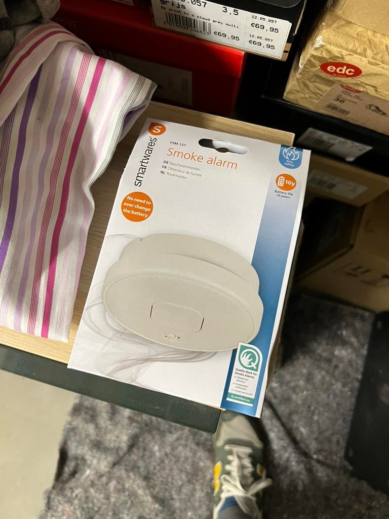 Rookmelder Nieuw Ongebruikt Smoke Alarm Nieuw, Ophalen of Verzenden, Zo goed als nieuw, Detector, Sensor of Melder, Rook