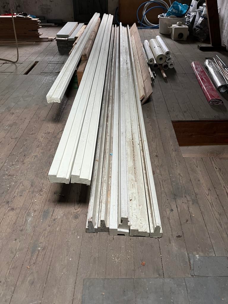 Kozijnhout abc profielen raam profielen hardhout, Doe-het-zelf en Verbouw, Ophalen, Zo goed als nieuw, Balk, Overige houtsoorten