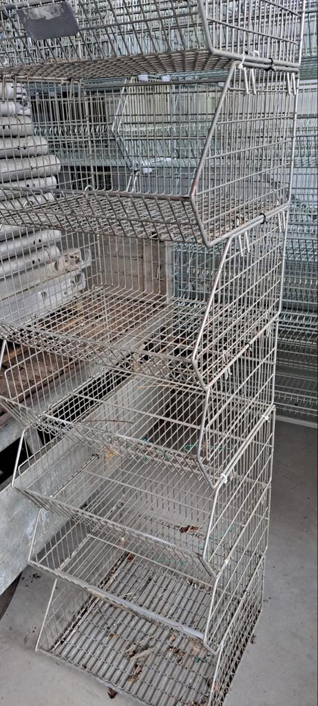 Draadmand - Voorraadmand - Stapelbaar, Ophalen, Overige materialen, Mand, Zo goed als nieuw