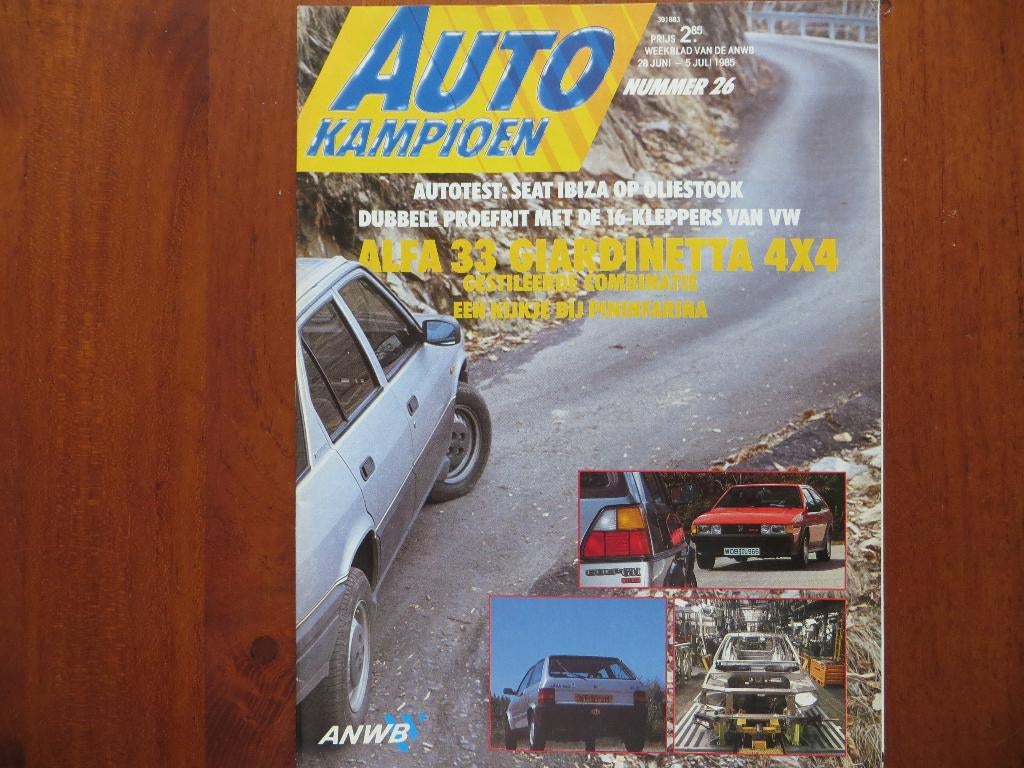 Autokampioen 26 1985 Alfa 33 Giardinetta, VW Scirocco GTX, Boeken, Auto's | Folders en Tijdschriften, Ophalen of Verzenden, Nieuw