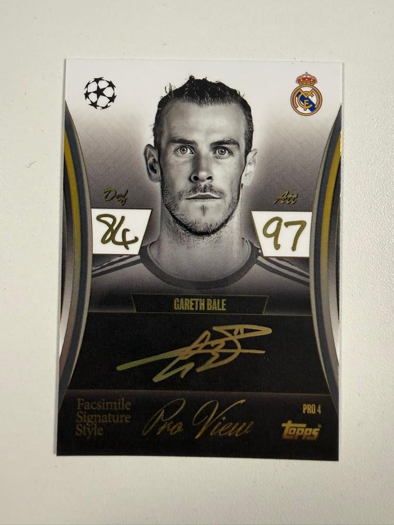 Gareth Bale Pro View Signature Style Match Attax Extra 2026, Verzamelen, Ophalen of Verzenden, Nieuw, Buitenlandse clubs, Poster, Plaatje of Sticker