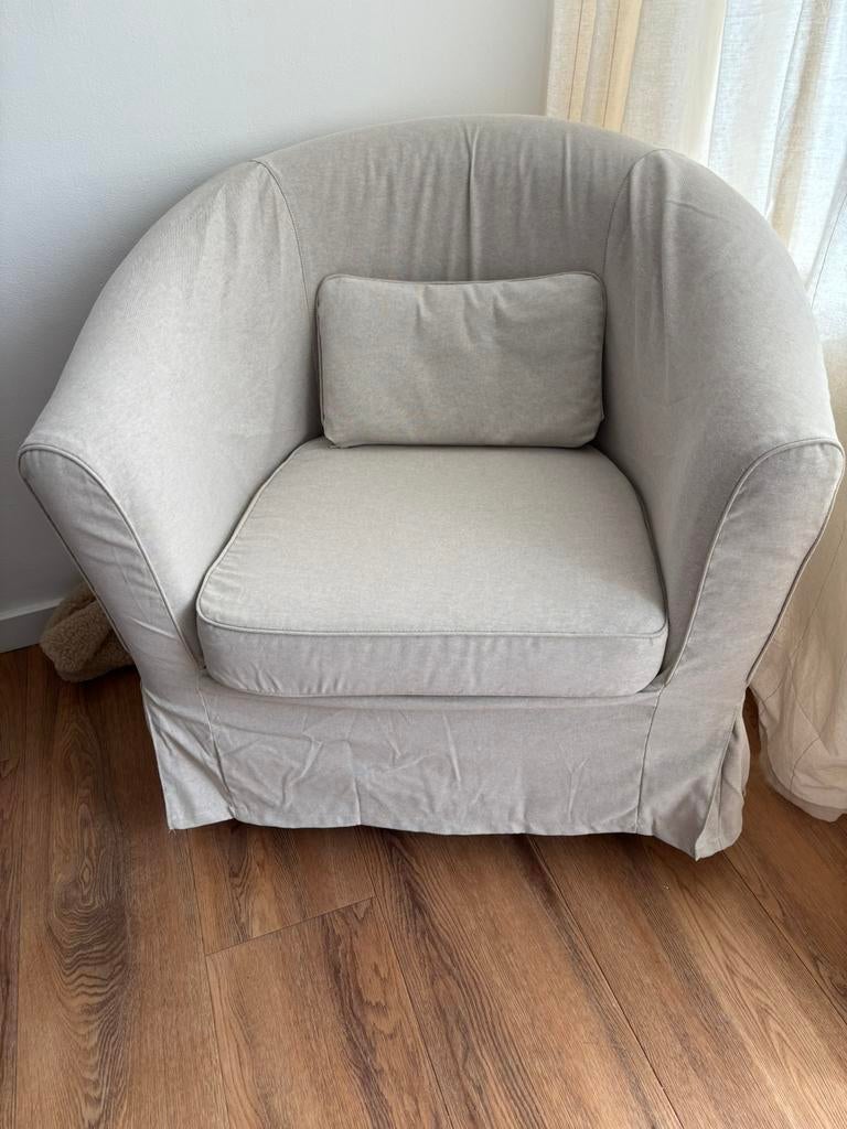 IKEA fauteuil met 2 hoezen, Minder dan 75 cm, Ophalen of Verzenden, Zo goed als nieuw, Stof