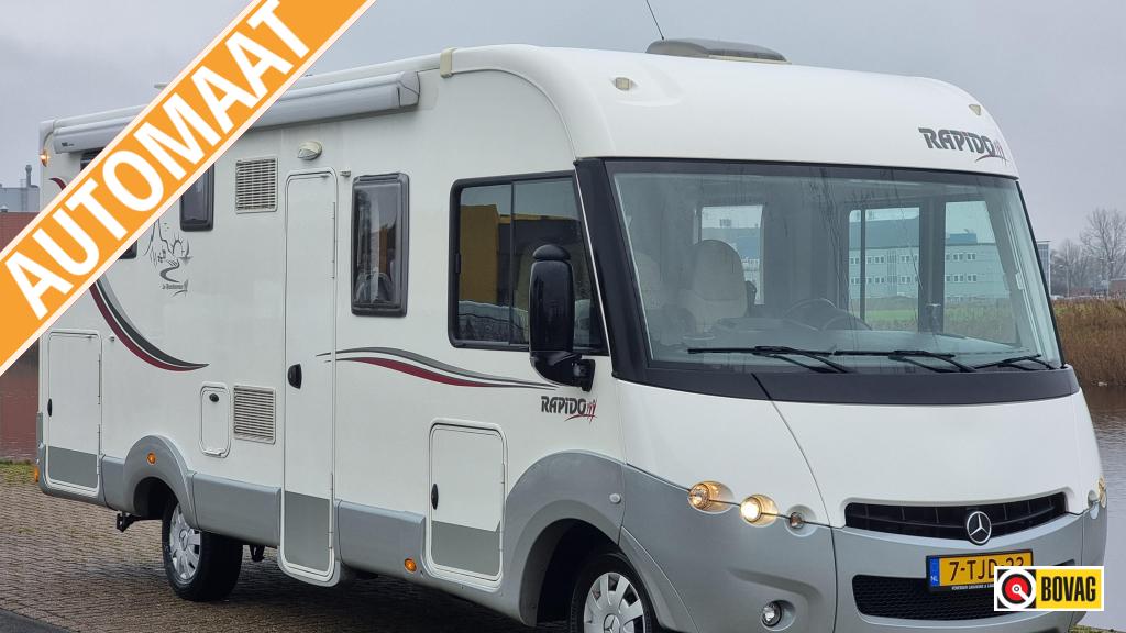 Rapido M 891 - Mercedes - Automaat - Queensbed, Automaat, Luifel, Ringverwarming, 7 tot 8 meter