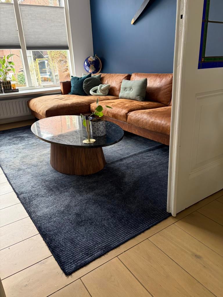 zuiver vloerkleed obi Eijerkamp VT wonen Loods5, Blauw, 200 cm of meer, Ophalen of Verzenden, Zo goed als nieuw