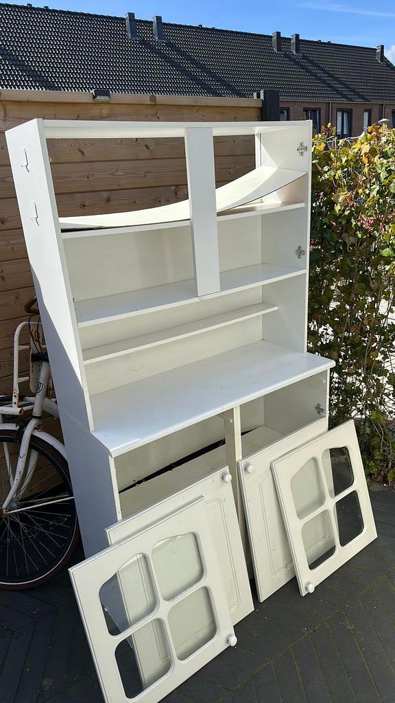 Keukenkast, Ophalen, Gebruikt, Wit, 50 tot 100 cm