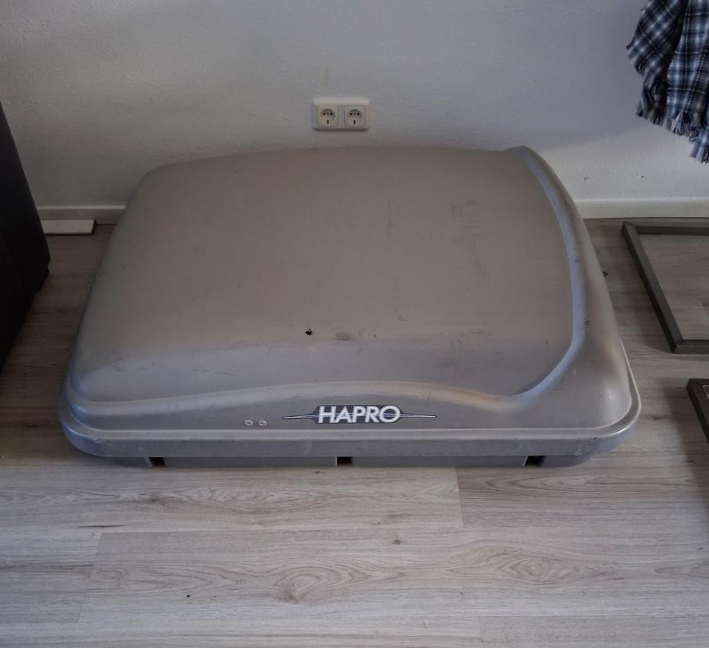 Te koop: Hapro dakkoffer ca 325L dakdragers opel corsa d, Ophalen