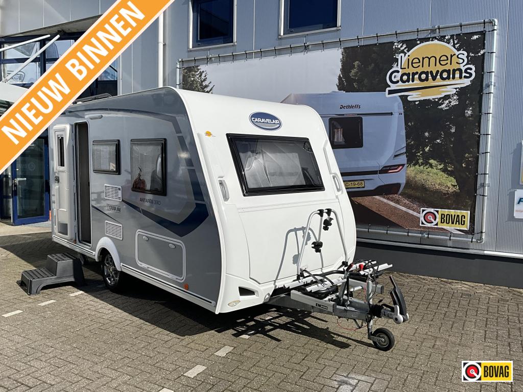 Caravelair Antares Titanium 390 COMPACT-VOORTENT, Bedrijf, Treinzit, 4 tot 5 meter, Schokbreker