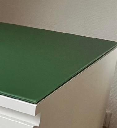 Ikea Malm glasplaat groen, Ophalen, Minder dan 50 cm, Gebruikt, Glas