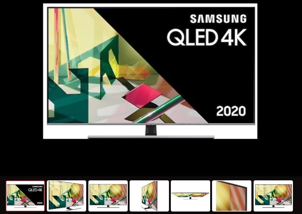 Samsung QE65Q74TAL 4K Smart TV Defect, Ophalen, 50 Hz, Samsung, 100 cm of meer
