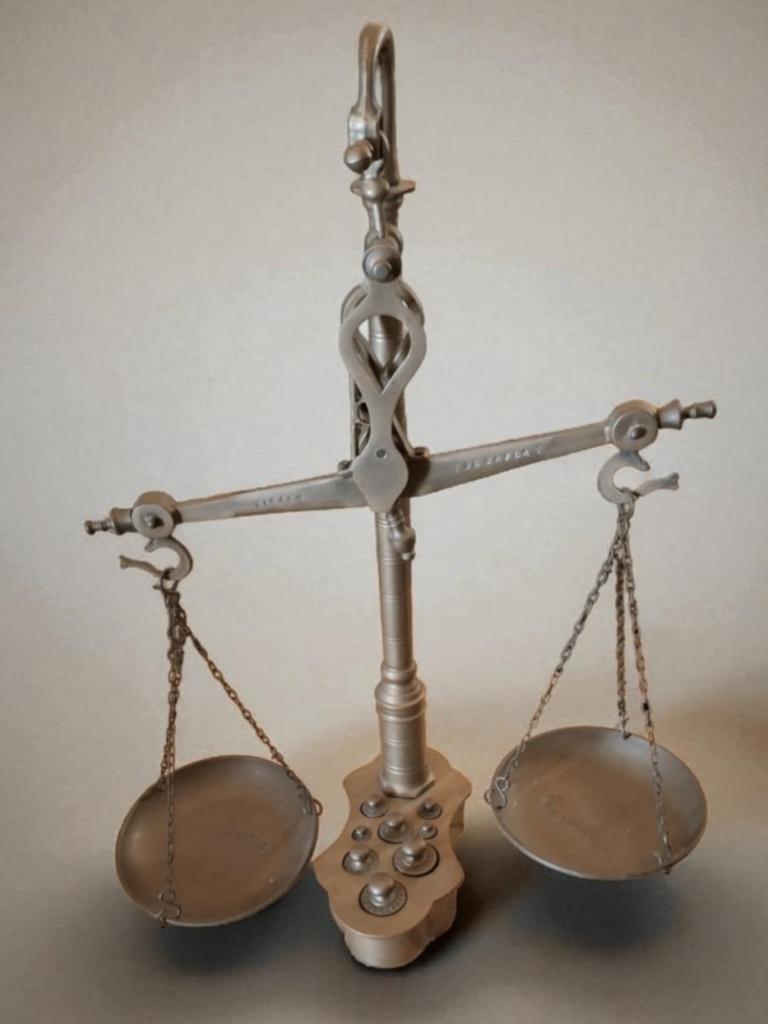 Apothekersbalans, apothekers weegschaal, De Gaper, 1844., Ophalen of Verzenden