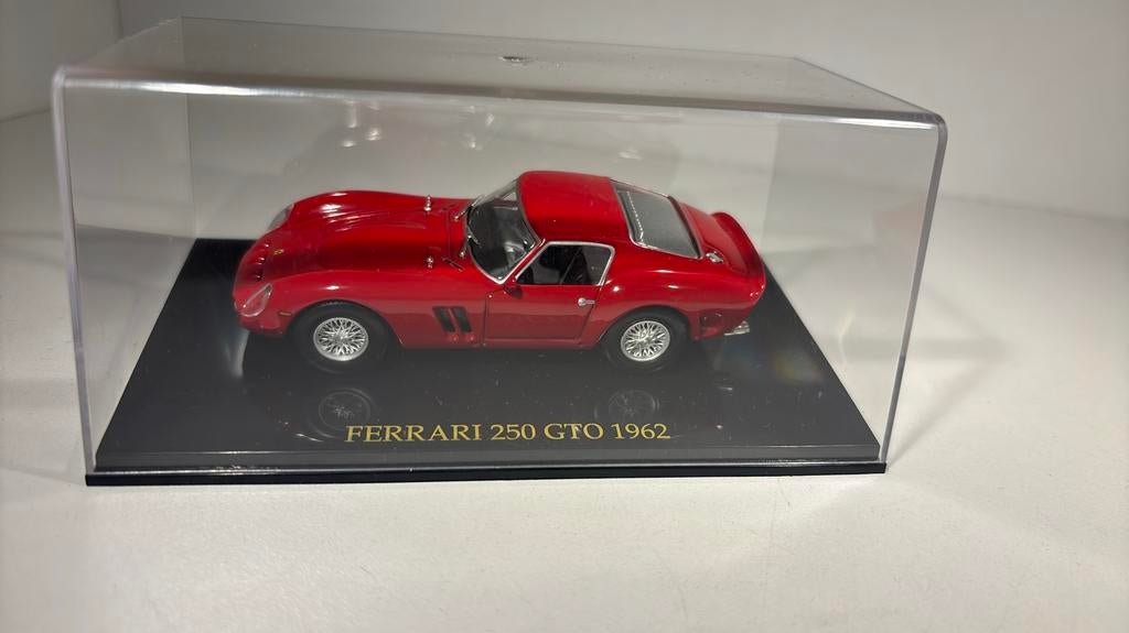 Ferrari 250 gto red 1962 atlas 1.43, Overige merken, Auto, Ophalen of Verzenden, A
