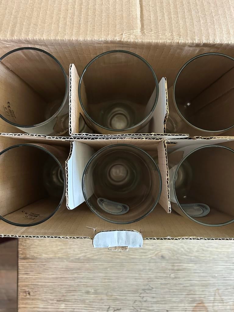 6x Franziskaner Weissbier glazen in doos, Nieuw, Ophalen of Verzenden, Overige merken, Glas