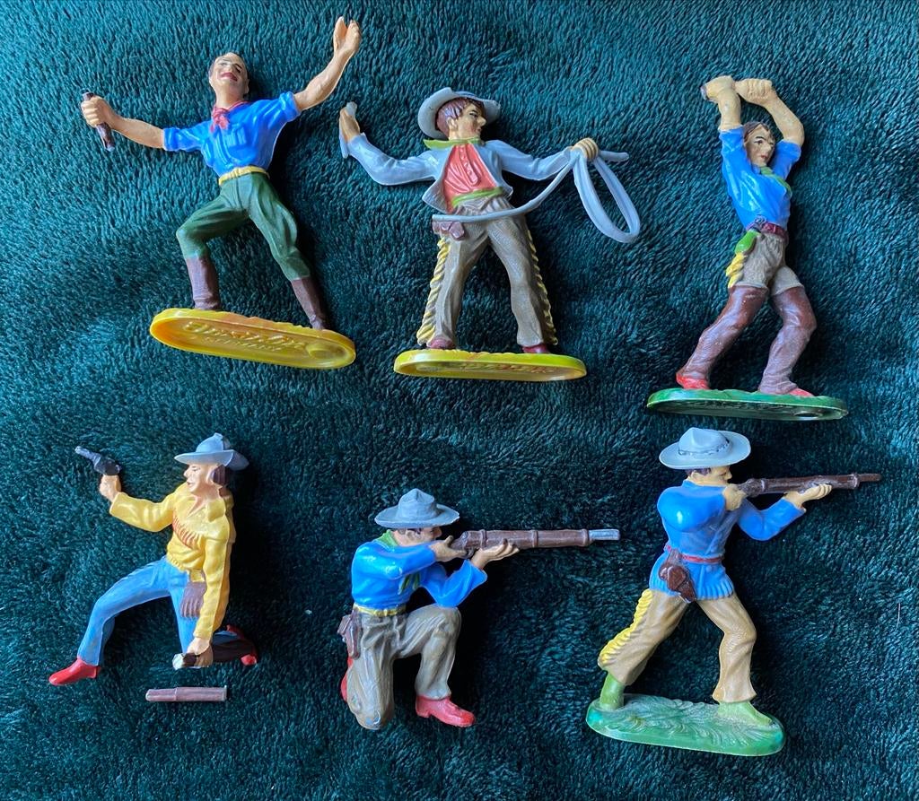 Elastolin Western Cowboys Set Figuurtjes Speelgoed, Verzenden, Gebruikt