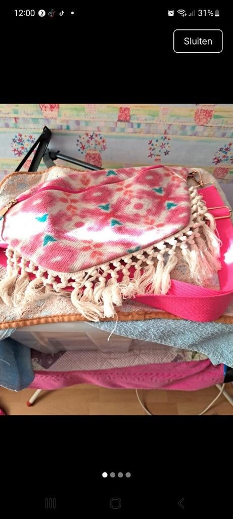 Buideltas nieuw met kaartje, Sieraden, Tassen en Uiterlijk, Tassen | Damestassen, Ophalen of Verzenden, Nieuw