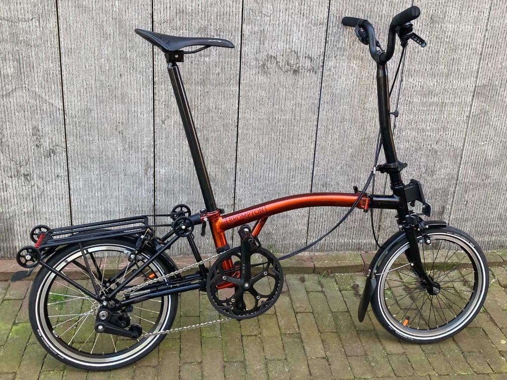 Ultralichte BROMPTON 4-speed (Hoog), titanium/carbon parts, Ophalen, Brompton, 16 tot 18 inch, Versnellingen