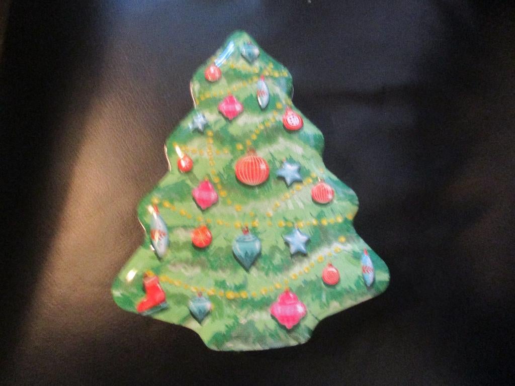 kerstboom blik oud antiek fraai voor snoepjes, Diversen, Kerst, Ophalen of Verzenden, Zo goed als nieuw