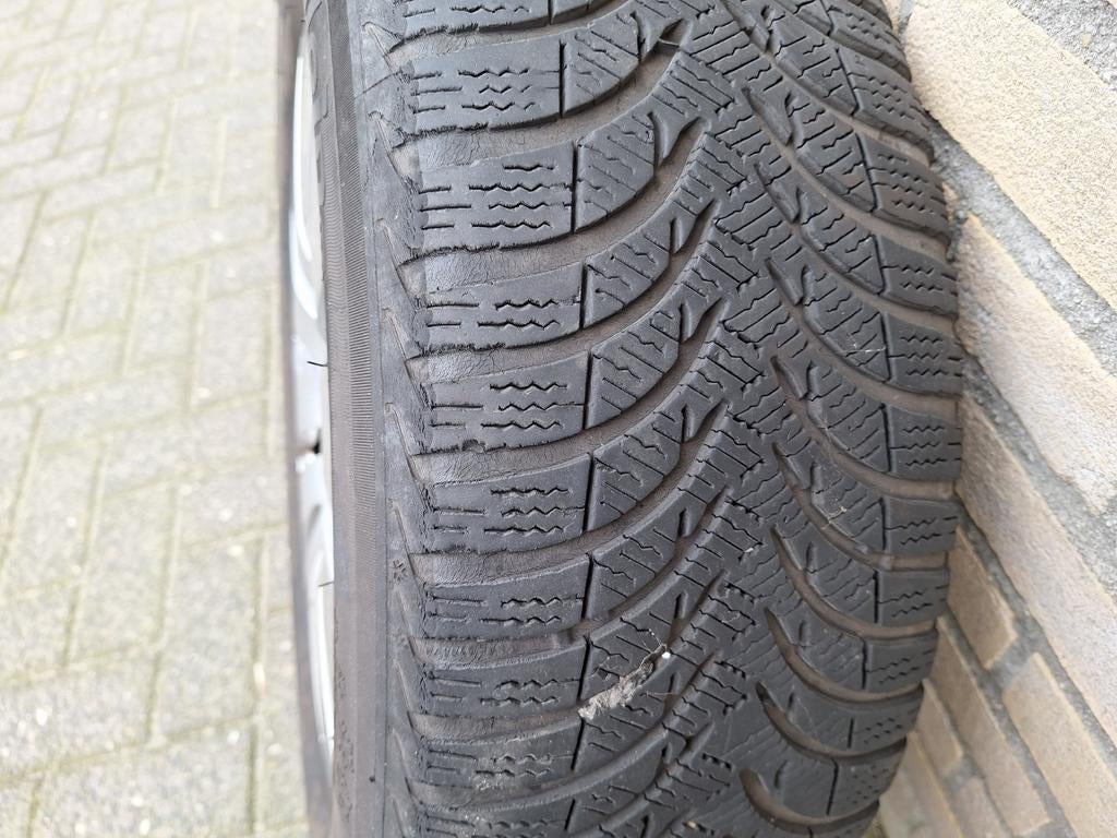 Mercedes C Klasse W205 Velgen met banden, Gebruikt, 16 inch, Banden en Velgen, Personenwagen