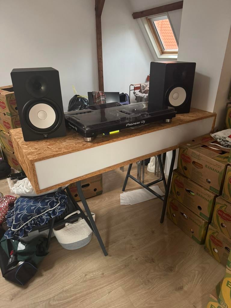 Uniek Custom DJ Meubel – Ideaal voor Pioneer DJ Ser, Muziek en Instrumenten, Dj-sets en Draaitafels, Ophalen, Zo goed als nieuw