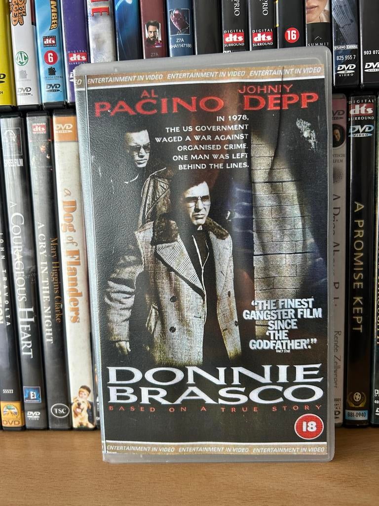 Donnie Brasco VHS - Misdaadfilm met Al Pacino & Johnny Depp, Vanaf 16 jaar, Ophalen of Verzenden, Gebruikt, Thrillers en Misdaad
