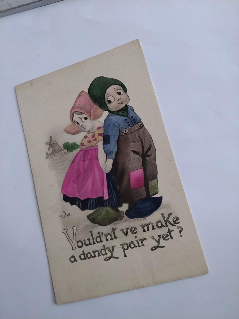 BOERTJE EN BOERINNETJE  / YOULD'NT VE MAKE A DANDY PAIR YET?, Verzamelen, Ophalen of Verzenden, Voor 1920, Sterren en Beroemdheden