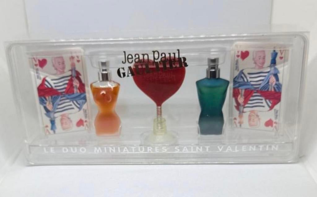 Set miniaturen met kaarten Gaultier St Valentijn Gaultier, Verzamelen, Verzenden, Nieuw, Miniatuur, Gevuld