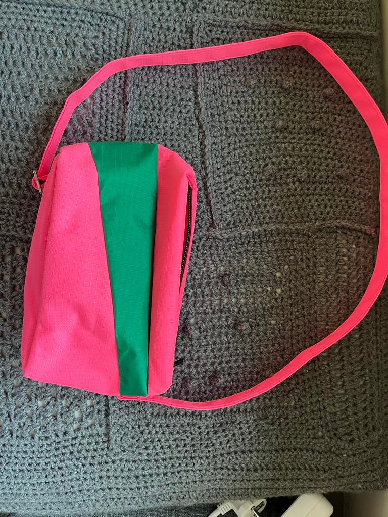 Nieuwe Susan Bijl The New Bum Bag Fluo Pink & Seaweed SMALL, Ophalen of Verzenden, Nieuw, Roze, Overige merken