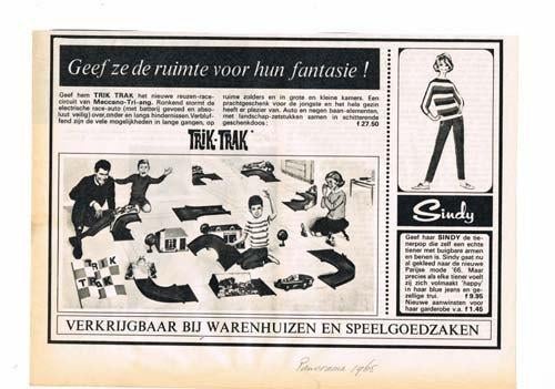 Trik-Trak - Advertentie uit Tijdschrift 1965, Verzamelen, Tijdschriften, Kranten en Knipsels, Ophalen of Verzenden, 1960 tot 1980