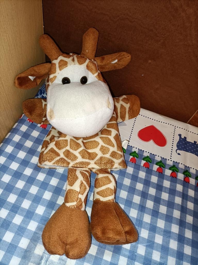Giraffe handpop 38 cm groot Toi-toys, Ophalen of Verzenden, Zo goed als nieuw, Overige typen
