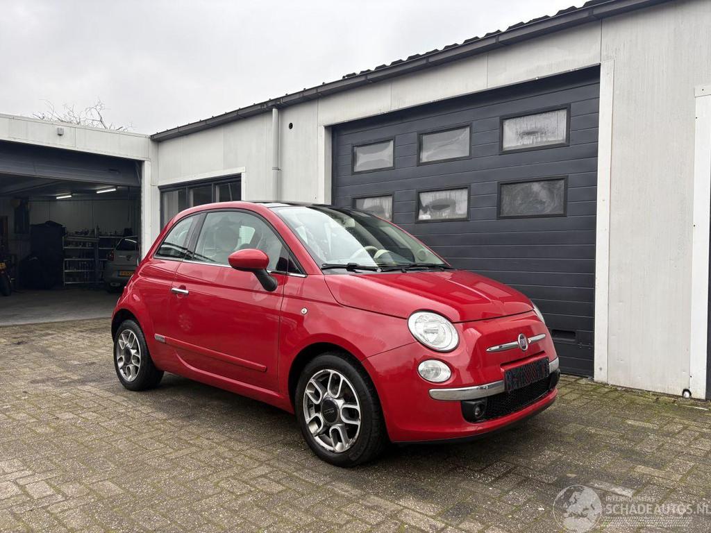 Fiat 500 1.2 lounge (bj 2014), Auto diversen, Schadeauto's, 1242 cc, Handgeschakeld, Hatchback, Rood