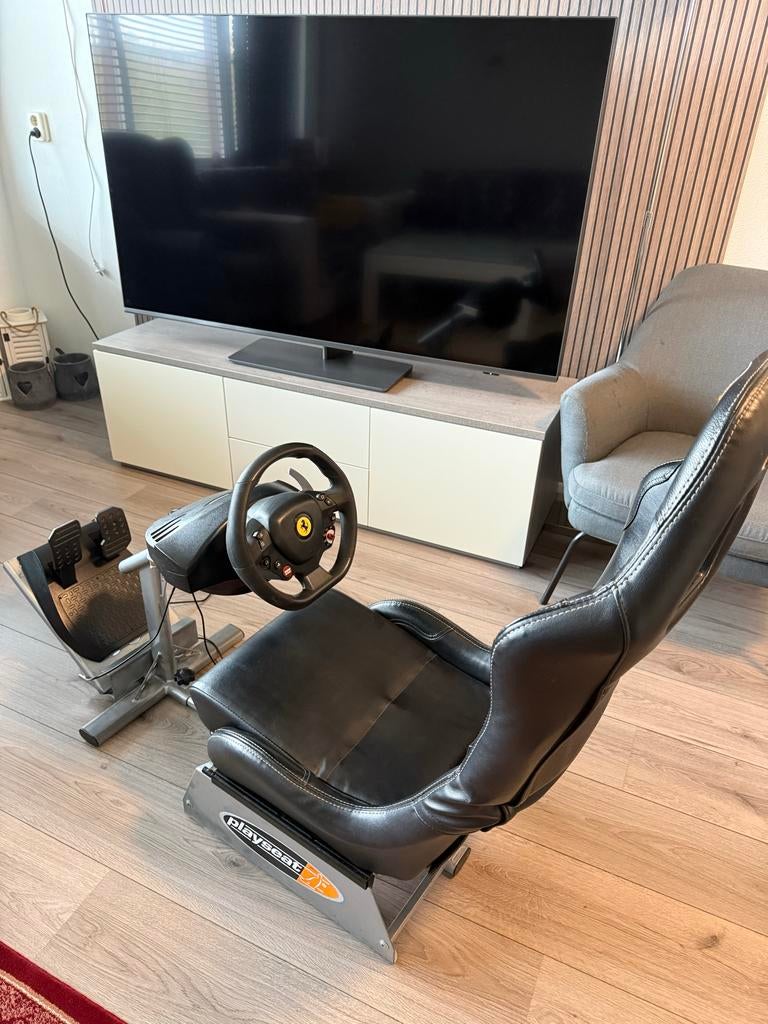 Playseat met Ferrari stuur en F1 2021 PS5 game, Ophalen of Verzenden, Gebruikt