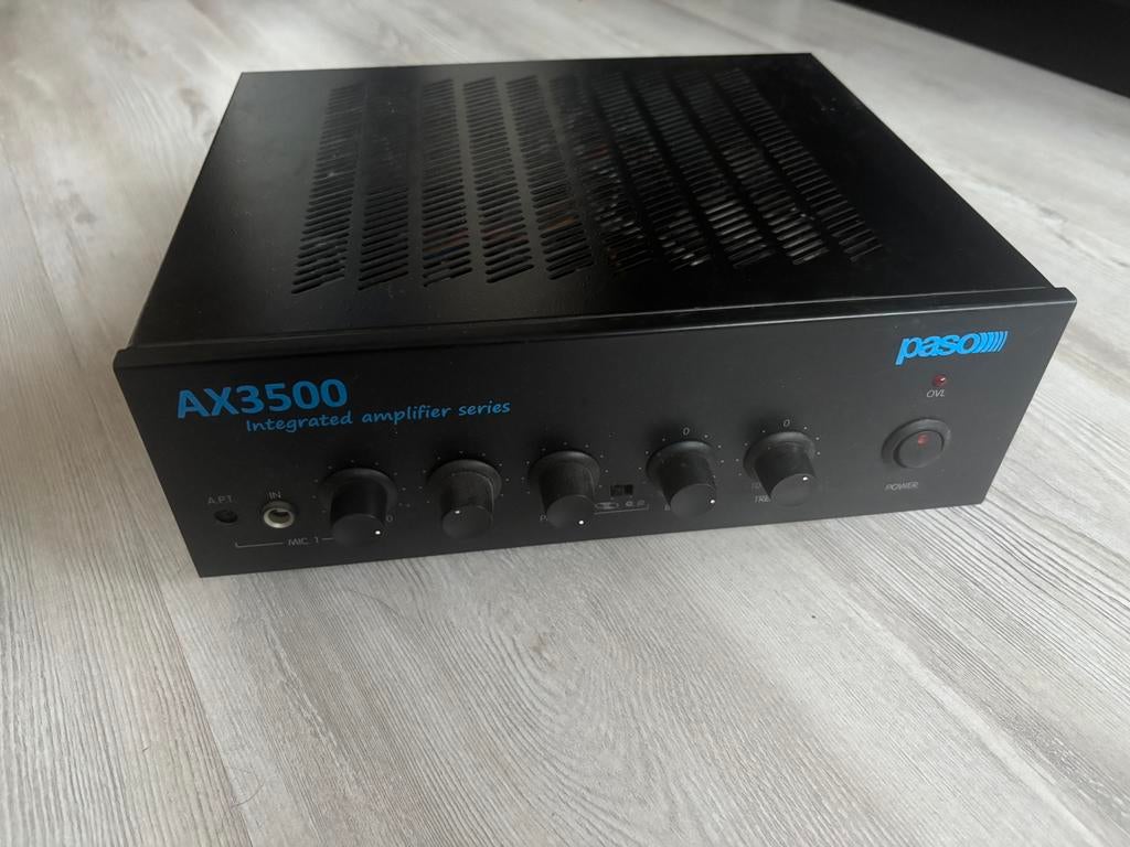 Versterker Paso AX3500, Audio, Tv en Foto, Versterkers en Receivers, Ophalen of Verzenden, Gebruikt, Minder dan 60 watt, Overige merken