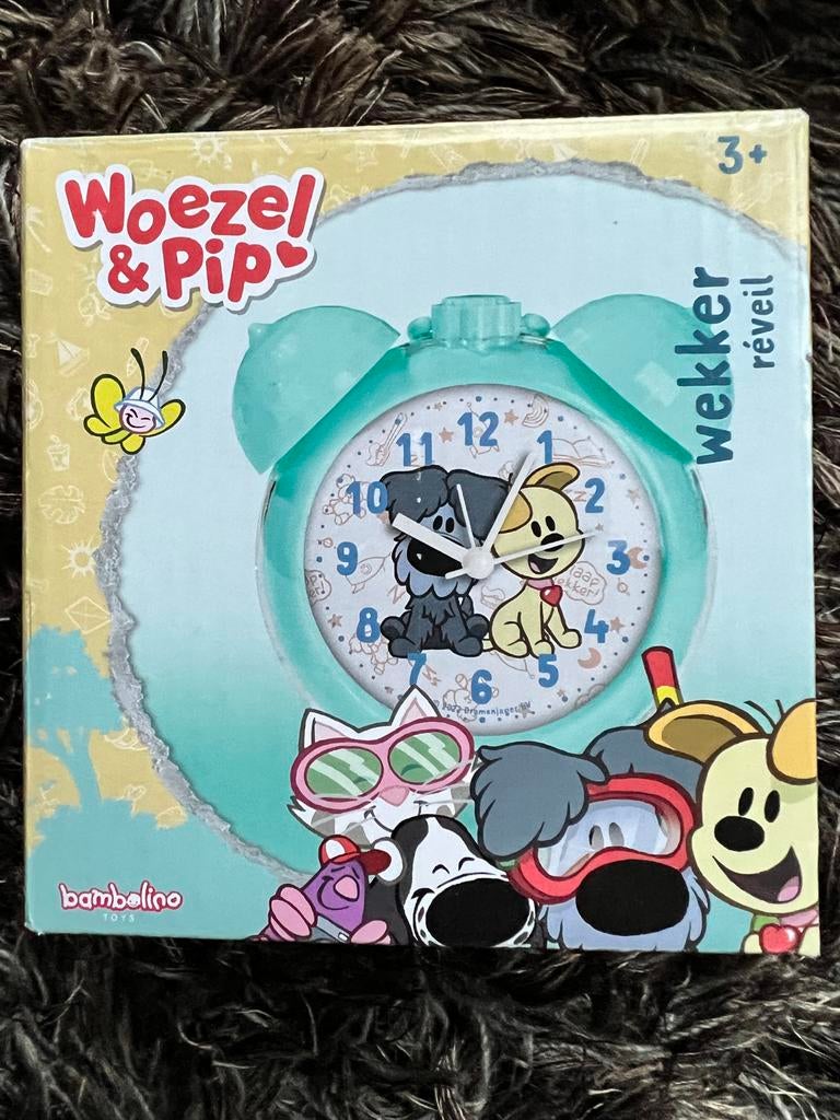 Woezel en Pip wekker/klok met alarm, Ophalen of Verzenden, Nieuw, Analoog