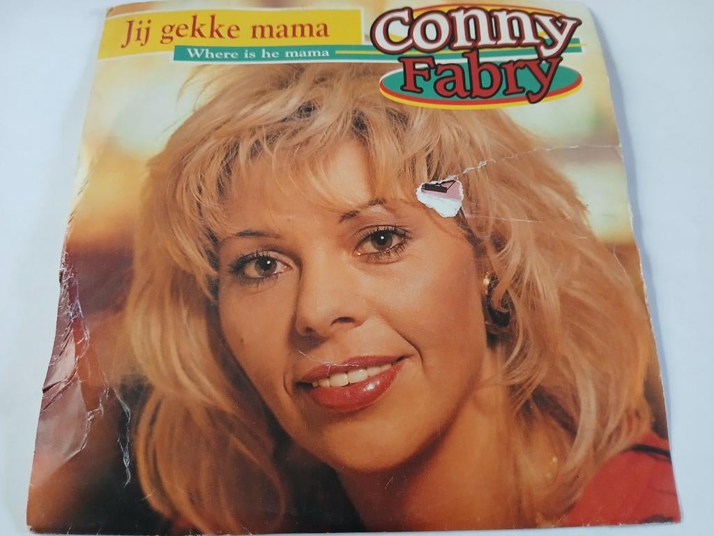 Conny Fabry - Jij gekke mama single singel vinyl, Ophalen of Verzenden, Gebruikt, Overige formaten