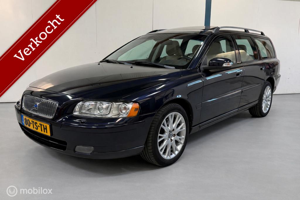 Volvo V70 2.5T Edition Sport NL-AUTO / SCHUIFDAK / AUTOMAAT, 1532 kg, Blauw, 2521 cc, 209 pk