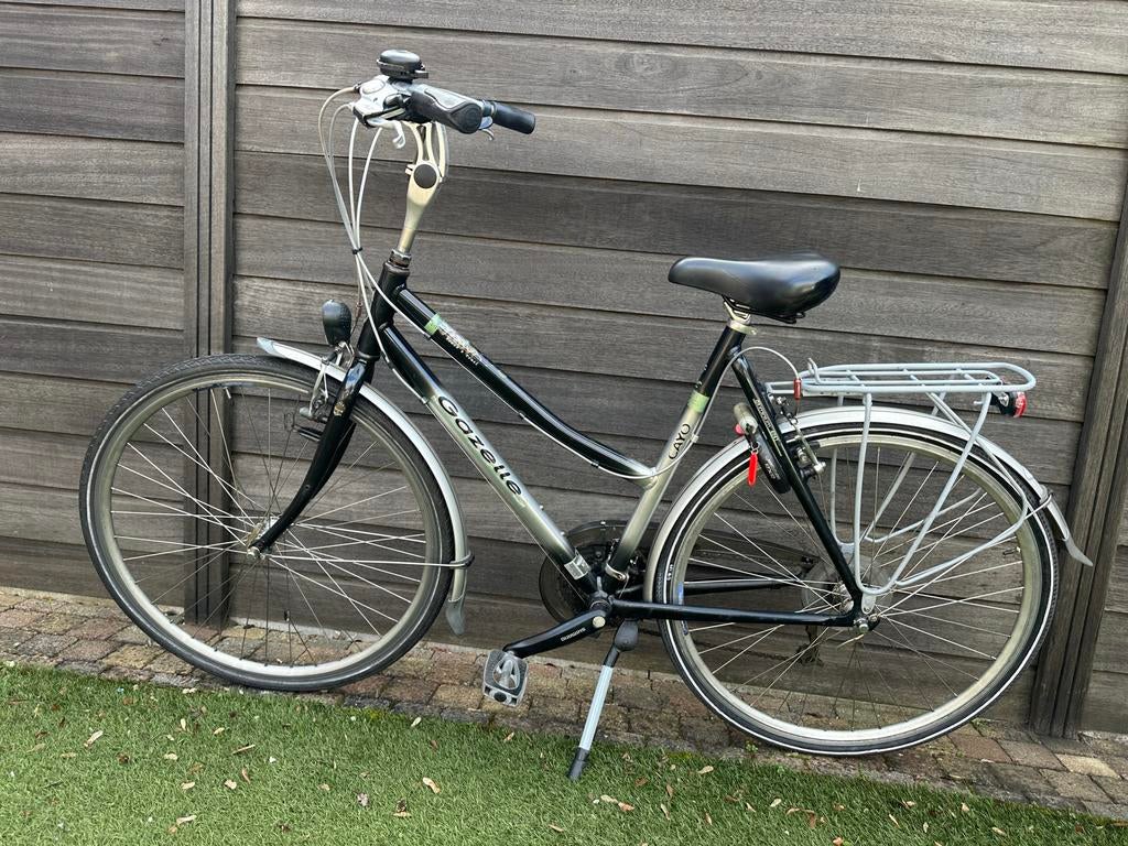 Gazelle Cayo Damesfiets - Zwart/Zilver, Goede Staat, Fietsen en Brommers, Fietsen | Dames | Damesfietsen, Ophalen, Gebruikt, Velgrem