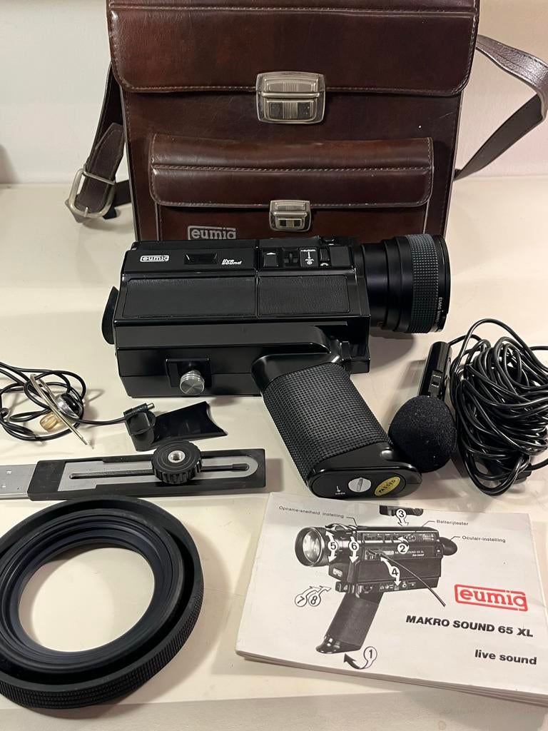 Eumig Makro Sound 65 XL Live Sound 8mm Camera met Accessoire, Audio, Tv en Foto, Videocamera's Analoog, Camera, 8mm, Ophalen of Verzenden